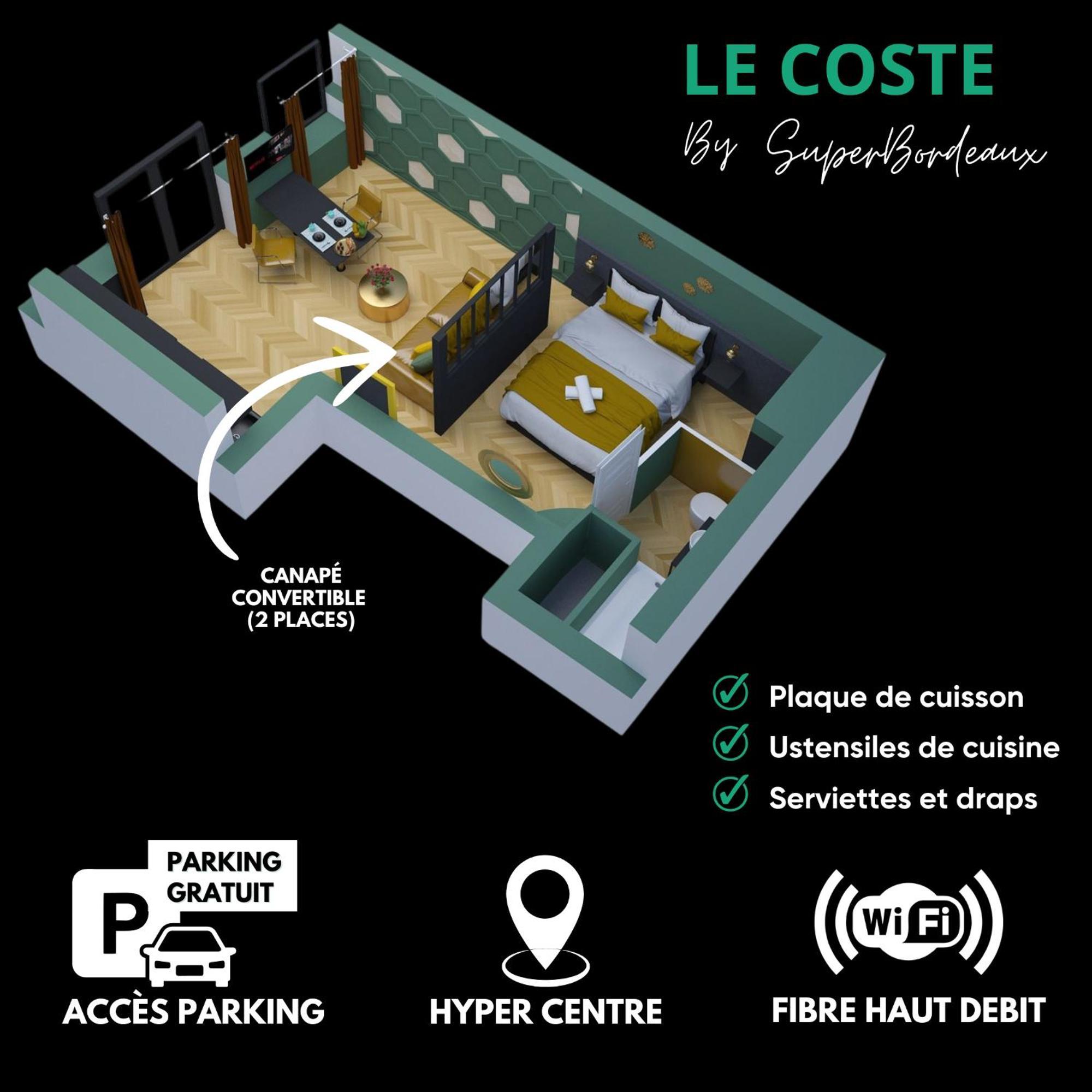 Free Parking - Self Checkin - Wifi - Netflix - City Center - Le Coste By Superbordeaux Extérieur photo